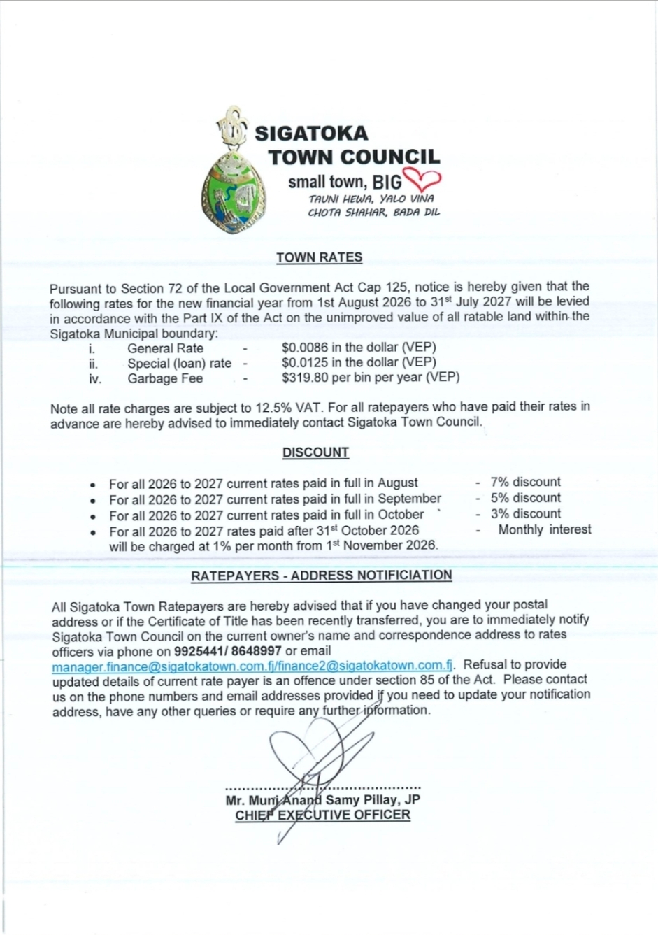 Town Rates